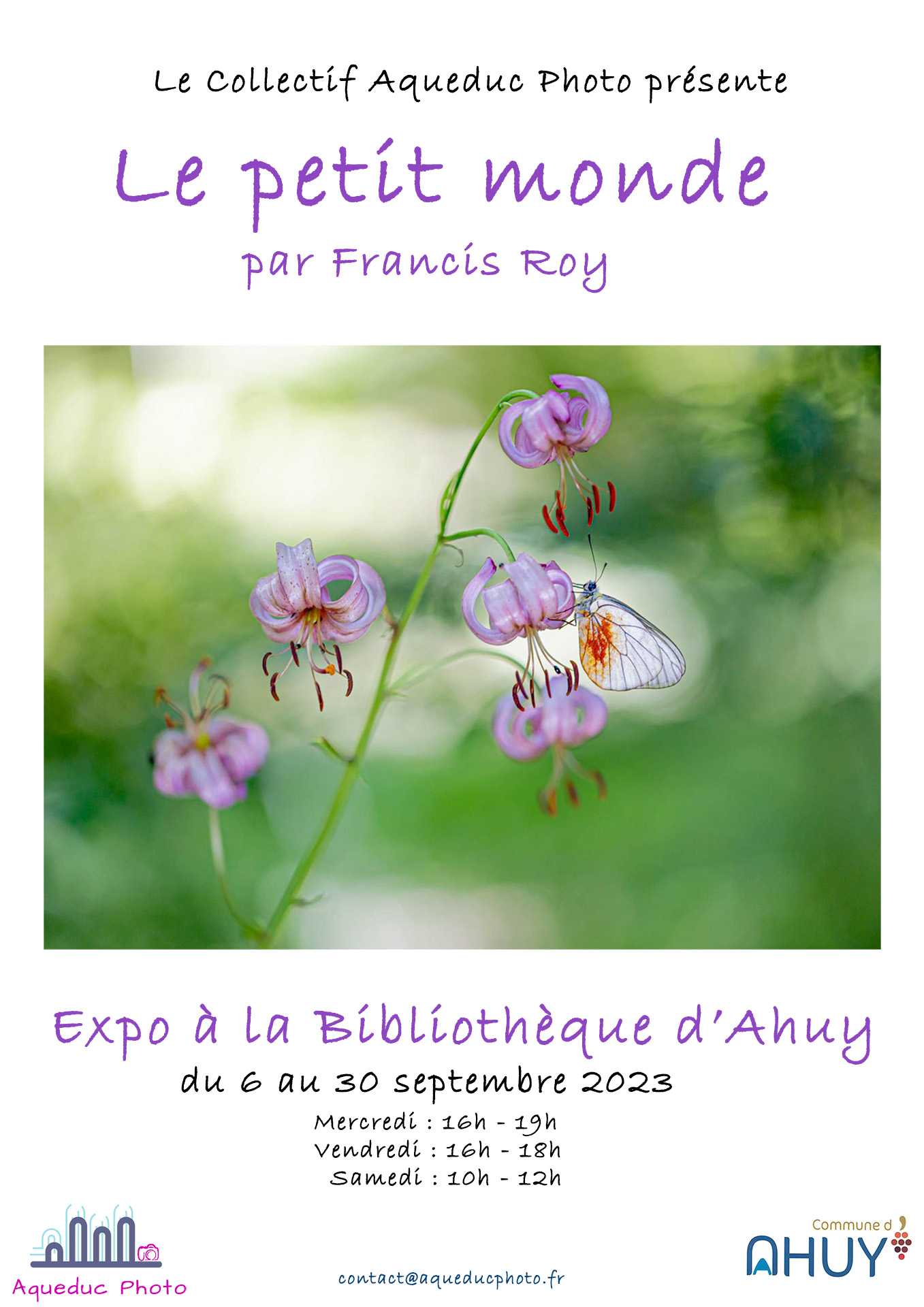 Expo Bibliothèque – Francis Roy